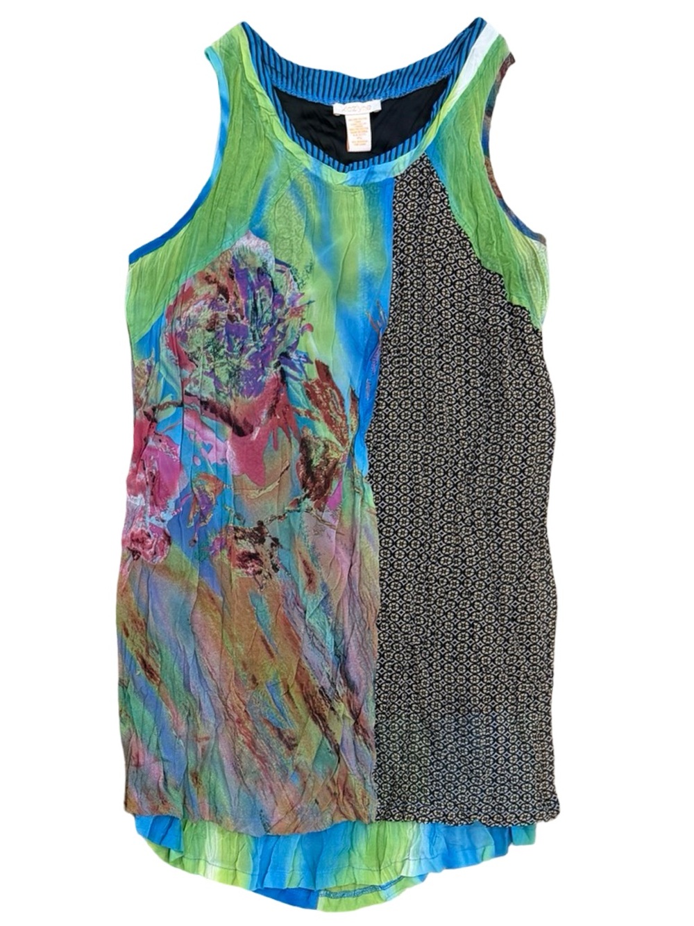Klozlyne Lagenlook Artsy Tunic Dress